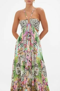 GATHERED CUT OUT DRESS DEAR AMORE MIO -clothing shop CAMILLA 00026541 GATHERED CUT OUT DRESS DEAR AMORE MIO 4