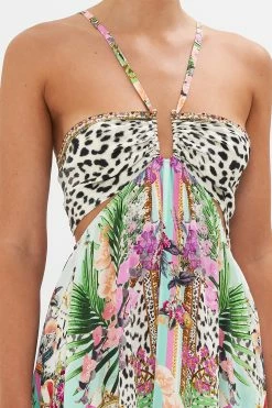 GATHERED CUT OUT DRESS DEAR AMORE MIO -clothing shop CAMILLA 00026541 GATHERED CUT OUT DRESS DEAR AMORE MIO 5