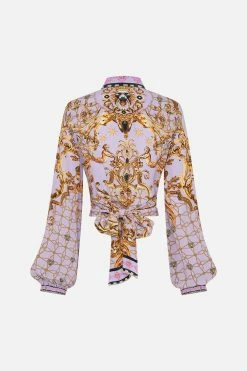 CROPPED WRAP SHIRT LAVENDER EVER AFTER 15 CROPPED WRAP SHIRT LAVENDER EVER AFTER -clothing shop CAMILLA 00026549 CROPPEDWRAPSHIRT LAVENDEREVERAFTER GHOST 2