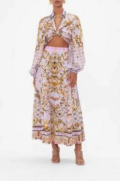 CROPPED WRAP SHIRT LAVENDER EVER AFTER 11 CROPPED WRAP SHIRT LAVENDER EVER AFTER -clothing shop CAMILLA 00026549 LAVENDEREVERAFTER CROPPEDWRAPSHIRT 6