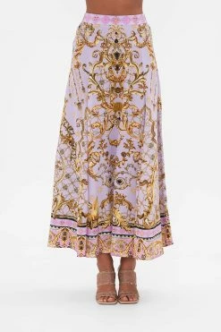 PANELLED FLARED LONG SKIRT LAVENDER EVER AFTER -clothing shop CAMILLA 00026551 LAVENDEREVERAFTER PANELLEDLONGFLARESKIRT 4