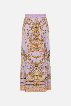 PANELLED FLARED LONG SKIRT LAVENDER EVER AFTER -clothing shop CAMILLA 00026551 PANELLEDLONGFLARESKIRT LAVENDEREVERAFTER GHOST 2