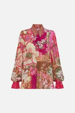 CURVED COLLAR BLOUSE A GIRL NAMED FLORENCE 9 CURVED COLLAR BLOUSE A GIRL NAMED FLORENCE -clothing shop CAMILLA 00026553 COLLARED BLOUSE A GIRL NAMED FLORENCE GHOST 1