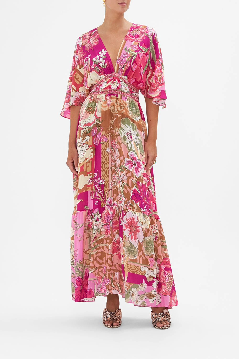 WAISTED DRESS WITH HEM RUFFLE A GIRL NAMED FLORENCE