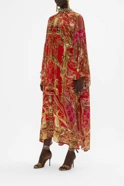 HIGH NECK RUFFLE KAFTAN SWEET SOPRANO -clothing shop CAMILLA 00026557 HIGH NECK RUFFLE KAFTAN SWEET SOPRANO 2