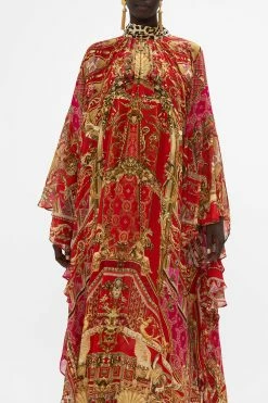 HIGH NECK RUFFLE KAFTAN SWEET SOPRANO -clothing shop CAMILLA 00026557 HIGH NECK RUFFLE KAFTAN SWEET SOPRANO 4