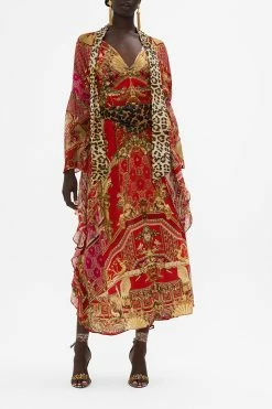 HIGH NECK RUFFLE KAFTAN SWEET SOPRANO -clothing shop CAMILLA 00026557 HIGH NECK RUFFLE KAFTAN SWEET SOPRANO 6