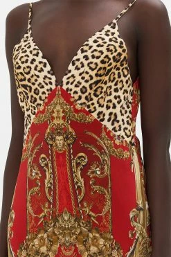 V NECK FULL LENGTH BIAS SLIP DRESS SWEET SOPRANO -clothing shop CAMILLA 00026559 V NECK FULL LENGTH BIAS SLIP DRESS SWEET SOPRANO 5