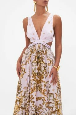 CUT OUT BACK DRESS LAVENDER EVER AFTER -clothing shop CAMILLA 00026560 LAVENDEREVERAFTER CUTOUTBACKDRESS 4