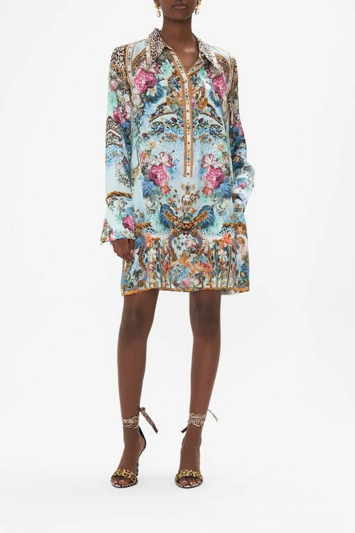 MINI SHIRT DRESS LETTERS TO LEO 2 MINI SHIRT DRESS LETTERS TO LEO -clothing shop CAMILLA 00026628 MINI SHIRT DRESS LETTERS TO LEO 1