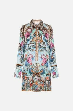 MINI SHIRT DRESS LETTERS TO LEO 8 MINI SHIRT DRESS LETTERS TO LEO -clothing shop CAMILLA 00026628 MINI SHIRT DRESS LETTERS TO LEO GHOST