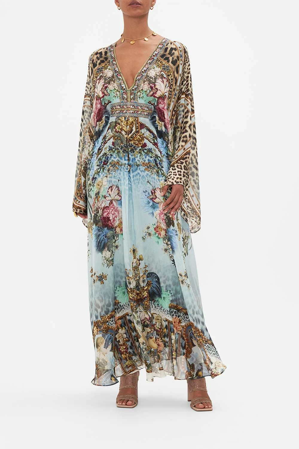 LONG KAFTAN WITH WAIST DETAIL LETTERS TO LEO 1 LONG KAFTAN WITH WAIST DETAIL LETTERS TO LEO