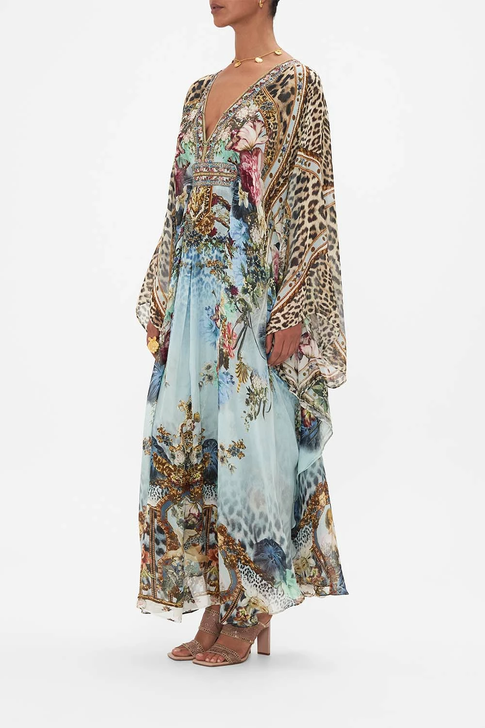 LONG KAFTAN WITH WAIST DETAIL LETTERS TO LEO 4 LONG KAFTAN WITH WAIST DETAIL LETTERS TO LEO - Image 4