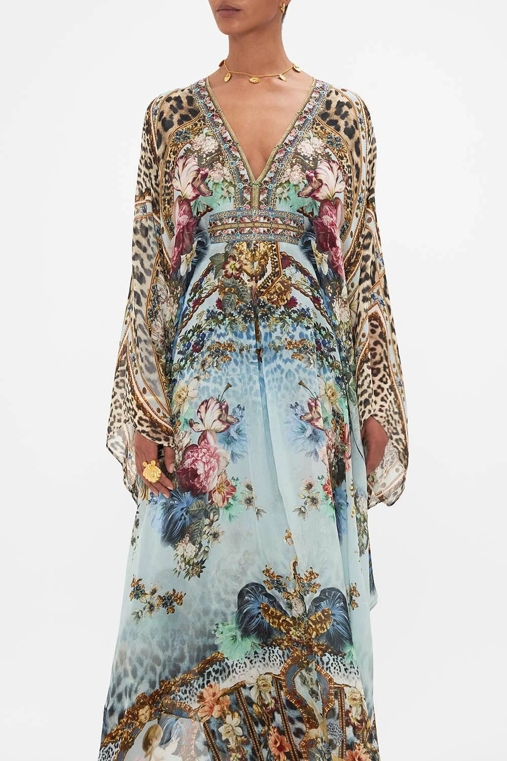 LONG KAFTAN WITH WAIST DETAIL LETTERS TO LEO 5 LONG KAFTAN WITH WAIST DETAIL LETTERS TO LEO - Image 5