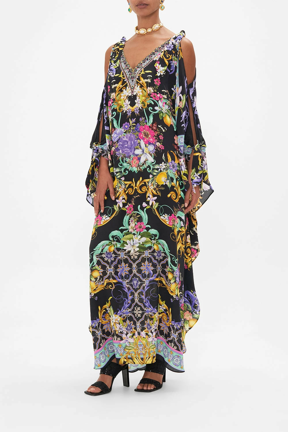 SCARF TIE KAFTAN MEET ME IN MARCHESA 4 SCARF TIE KAFTAN MEET ME IN MARCHESA - Image 4
