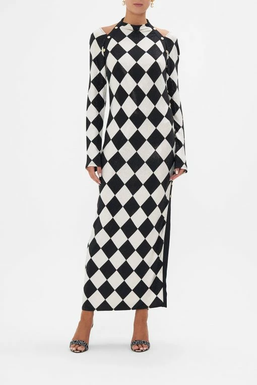 CUT OUT SHOULDER JERSEY DRESS DUOMO DYNASTY 5 CUT OUT SHOULDER JERSEY DRESS DUOMO DYNASTY -clothing shop CAMILLA 00026651 CUT OUT SHOULDER JERSEY DRESS DUOMO DYNASTY 1