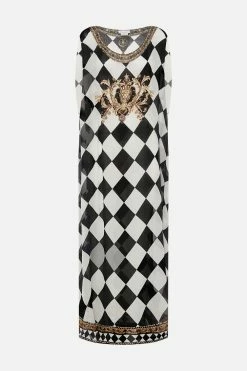 SHEER ROUND NECK KAFTAN DUOMO DYNASTY -clothing shop CAMILLA 00026687 SHEERROUNDNECKKAFTAN DUOMODYNASTY GHOST 1