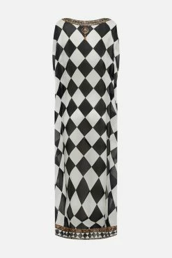 SHEER ROUND NECK KAFTAN DUOMO DYNASTY -clothing shop CAMILLA 00026687 SHEERROUNDNECKKAFTAN DUOMODYNASTY GHOST 2