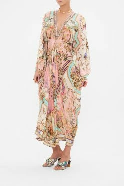 T SHAPE LONG KAFTAN LETTERS FROM THE PINK ROOM 10 T SHAPE LONG KAFTAN LETTERS FROM THE PINK ROOM -clothing shop CAMILLA 00026691 T SHAPE LONG KAFTAN LETTERS FROM THE PINK ROOM 2