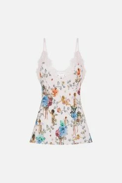 LACE EDGE CAMI BAMBINO BLISS -clothing shop CAMILLA 00026704 LACE EDGE CAMI BAMBINO BLISS GHOST 1