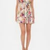 GATHERED BUST TIERED MINI DRESS FRIENDS WITH FRESCOS