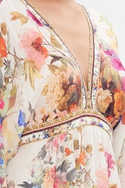 GATHERED KIMONO DRESS FRIENDS WITH FRESCOS -clothing shop CAMILLA 00026730 GATHERED KIMONO DRESS FRIENDS WITH FRESCOS 5