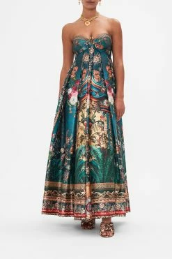 STRAPLESS MAXI DRESS VERDIS WORLD