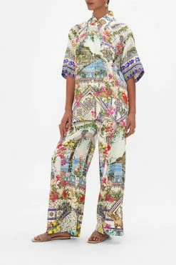 OVERSIZED SHIRT WITH POCKET AMALFI AMORE -clothing shop CAMILLA 00026747 AMALFIAMORE OVERSIZEDSHIRTW POCKET 2