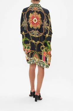 COLLARED SHIRT KAFTAN JEALOUSY AND JEWELS 9 COLLARED SHIRT KAFTAN JEALOUSY AND JEWELS -clothing shop CAMILLA 00026785 JEALOUSY AND JEWELS COLLARED SHIRT KAFTAN 3