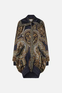 PARKA JACKET WITH RIB DUOMO KALEIDO 9 PARKA JACKET WITH RIB DUOMO KALEIDO -clothing shop CAMILLA 00028197 PARKA JACKET W RIB DUOMO KALEIDO GHOST 1