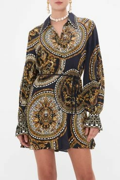 SHIFT SHIRT DRESS DUOMO KALEIDO -clothing shop CAMILLA 00028199 DUOMOKALEIDO SHIFTSHIRTDRESS 1