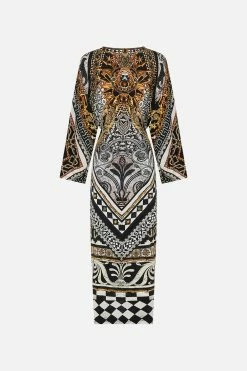 LONG SPLIT FRONT TWIST DRESS LOOK UP TESORO 13 LONG SPLIT FRONT TWIST DRESS LOOK UP TESORO -clothing shop CAMILLA 00028210 LONGSPLITFRONTTWISTDRESS LOOKUPTESORO GHOST 2