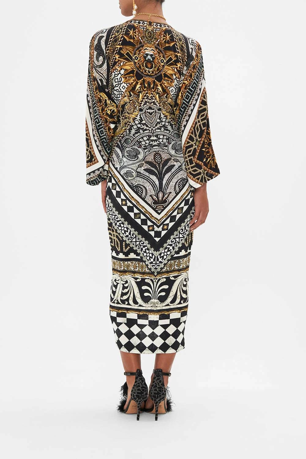 LONG SPLIT FRONT TWIST DRESS LOOK UP TESORO 2 LONG SPLIT FRONT TWIST DRESS LOOK UP TESORO - Image 2