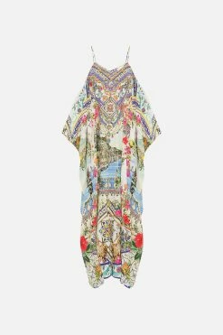 SHOESTRING STRAP KAFTAN AMALFI AMORE -clothing shop CAMILLA 00028211 SHOESTRINGSTRAPKAFTAN AMALFIAMORE GHOST 1