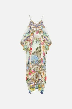SHOESTRING STRAP KAFTAN AMALFI AMORE -clothing shop CAMILLA 00028211 SHOESTRINGSTRAPKAFTAN AMALFIAMORE GHOST 2
