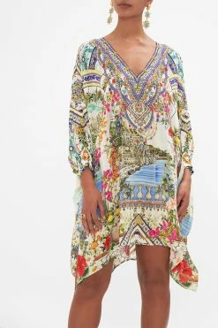 SHORT KAFTAN WITH CUFF AMALFI AMORE -clothing shop CAMILLA 00028213 AMALFIAMORE SHORTKAFTANWITHCUFF 4
