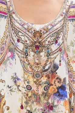 ROUND NECK KAFTAN FRIENDS WITH FRESCOS -clothing shop CAMILLA 00028222 ROUND NECK KAFTAN FRIENDS WITH FRESCOS 5