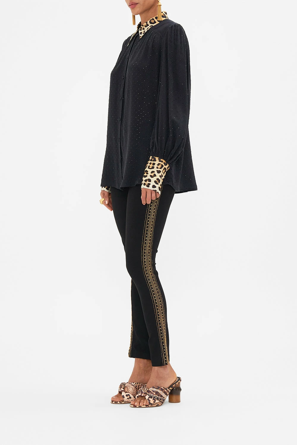 BUTTON THROUGH BLOUSON SLEEVE BLOUSE STANDING OVATION 4 BUTTON THROUGH BLOUSON SLEEVE BLOUSE STANDING OVATION - Image 4