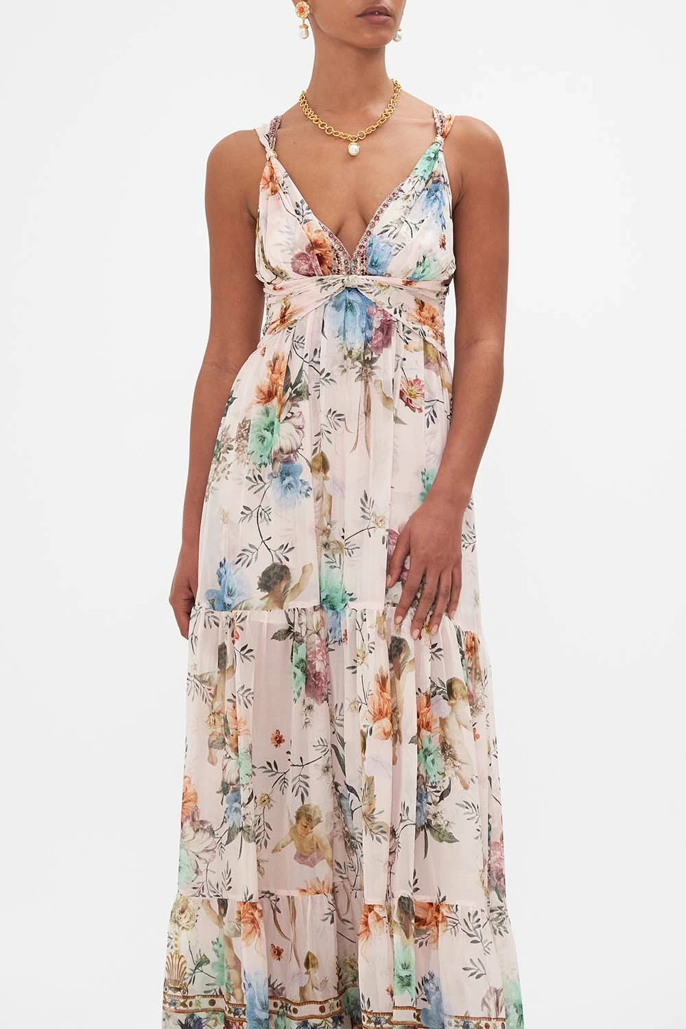 BEAD STRAP GATHERED PANEL DRESS BAMBINO BLISS 5 BEAD STRAP GATHERED PANEL DRESS BAMBINO BLISS - Image 5