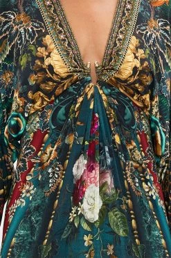 DRAPED JERSEY DRESS WITH HARDWARE VERDIS WORLD -clothing shop CAMILLA 00028238 DRAPED JERSEY DRESS W HARDWARE VERDIS WORLD 5