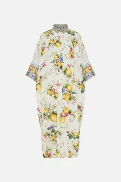 BATWING KAFTAN CATERINA SPRITZ -clothing shop CAMILLA 00028240 BATWINGKAFTANLEMONS CATERINASPRITZ GHOST 1