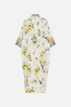 BATWING KAFTAN CATERINA SPRITZ -clothing shop CAMILLA 00028240 BATWINGKAFTANLEMONS CATERINASPRITZ GHOST 2