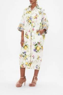BATWING KAFTAN CATERINA SPRITZ -clothing shop CAMILLA 00028240 CATERINASPRITZ BATWINGKAFTANLEMONS 2