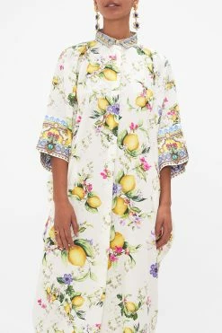 BATWING KAFTAN CATERINA SPRITZ -clothing shop CAMILLA 00028240 CATERINASPRITZ BATWINGKAFTANLEMONS 3