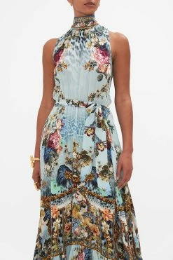 NECKTIE DRESS WITH ELASTICATED WAIST LETTERS TO LEO -clothing shop CAMILLA 00028241 LETTERSTOLEO NECKTIEDRESSW ELASTICATEDWAIST 4