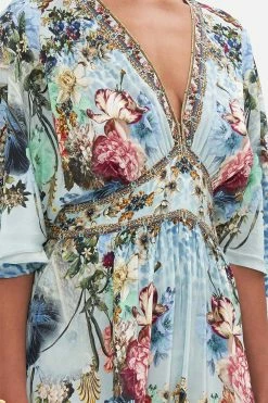 WAISTED DRESS WITH HEM RUFFLE LETTERS TO LEO -clothing shop CAMILLA 00028247 LETTERSTOLEO WAISTEDDRESSWITHHEMRUFFLE 5