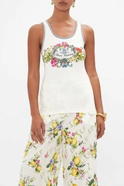 JERSEY SCOOP NECK TANK TOP AMALFI AMORE 11 JERSEY SCOOP NECK TANK TOP AMALFI AMORE -clothing shop CAMILLA 00028248 AMALFIAMORE JERSEYSCOOPNECKTANKTOP 4