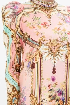 PUFF SLEEVE HIGH NECK MINI DRESS LETTERS FROM THE PINK ROOM -clothing shop CAMILLA 00028250 LETTERSFROMTHEPINKROOM PUFFSLEEVEHIGHNECKMINIDRESS 5