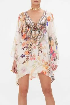 RAGLAN SLEEVE FLARED KAFTAN FRIENDS WITH FRESCOS -clothing shop CAMILLA 00028251 RAGLAN SLEEVE FLARED KAFTAN FRIENDS WITH FRESCOS 4