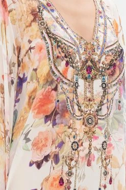 RAGLAN SLEEVE FLARED KAFTAN FRIENDS WITH FRESCOS -clothing shop CAMILLA 00028251 RAGLAN SLEEVE FLARED KAFTAN FRIENDS WITH FRESCOS 5